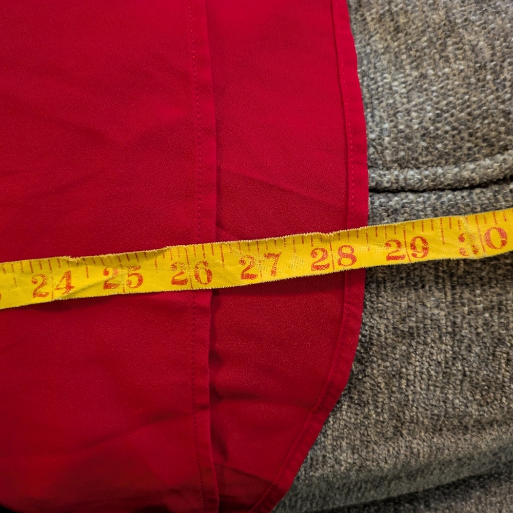 🔴3/$15 Lane Bryant red, tie front blouse, size 26 - Picture 10 of 11